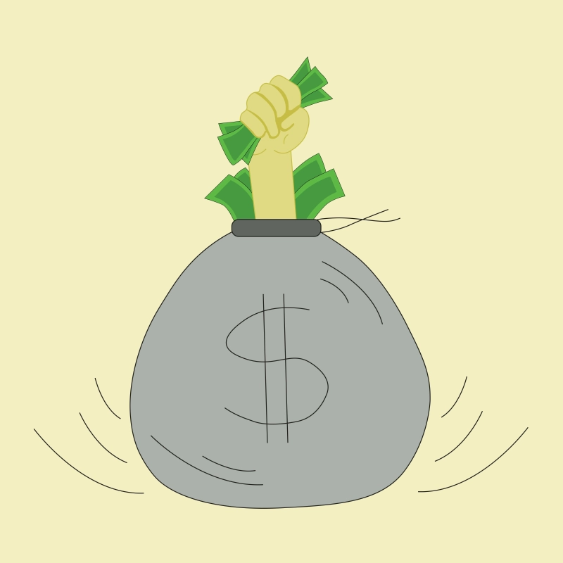 Abstract image symbolizing the inflation rate going up.